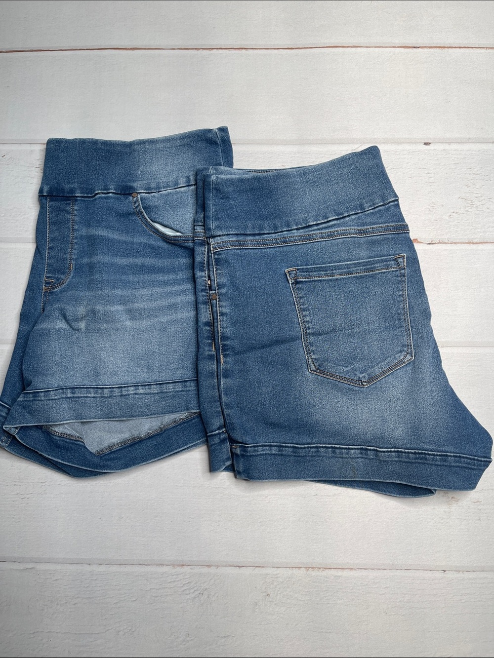 Comfort Waist Shorts L Stretch Sound Style Alana Walk Soft Denim Large Bundle